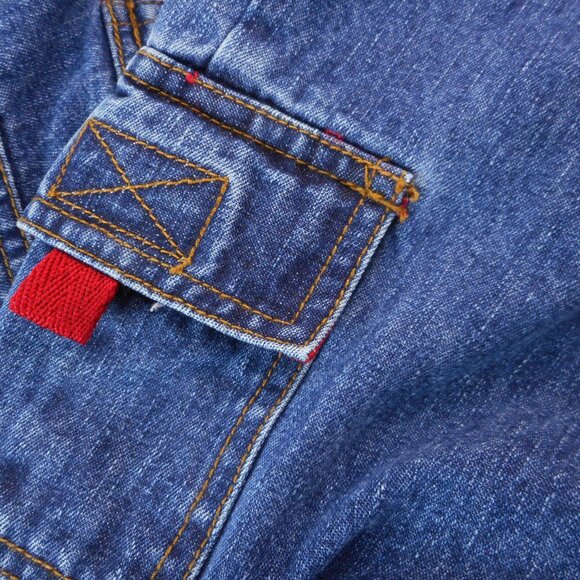 Vintage Y2K LA Blues Women’s Plus Size 20W Bib Overalls Dark Denim 100% Cotton - Picture 14 of 14